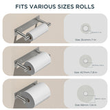 FORIOUS Black Toilet Paper Holder, Adhesive or Wall Mounted Options, Stainless Steel Rustproof Stick on no Drilling Double Post Pivoting Toilet Tissue Roll Holder Wall Mount for Bathroom, Matte Black FORIOUS Black Toilet Paper Holder, Adhesive or Wall Mounted Options, Stainless Steel Rustproof Stick on no Drilling Double Post Pivoting Toilet Tissue Roll Holder Wall Mount for Bathroom, Matte Black