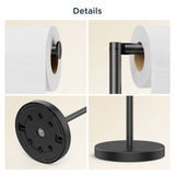 FORIOUS Toilet Paper Holder Stand, Modern Free Standing Tissue Roll Holder for Bathroom, Durable SUS 304 Stainless Steel and Weighted Base Toilet Paper Stand, Storage for 4 Rolls, Matte Black FORIOUS Toilet Paper Holder Stand, Modern Free Standing Tissue Roll Holder for Bathroom, Durable SUS 304 Stainless Steel and Weighted Base Toilet Paper Stand, Storage for 4 Rolls, Matte Black