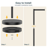 FORIOUS Toilet Paper Holder Stand, Modern Free Standing Tissue Roll Holder for Bathroom, Durable SUS 304 Stainless Steel and Weighted Base Toilet Paper Stand, Storage for 4 Rolls, Matte Black FORIOUS Toilet Paper Holder Stand, Modern Free Standing Tissue Roll Holder for Bathroom, Durable SUS 304 Stainless Steel and Weighted Base Toilet Paper Stand, Storage for 4 Rolls, Matte Black