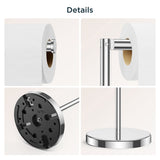 FORIOUS Toilet Paper Holder Stand, Modern Free Standing Tissue Roll Holder for Bathroom, Durable SUS 304 Stainless Steel and Weighted Base Toilet Paper Stand, Storage for 4 Rolls, Matte Black FORIOUS Toilet Paper Holder Stand, Modern Free Standing Tissue Roll Holder for Bathroom, Durable SUS 304 Stainless Steel and Weighted Base Toilet Paper Stand, Storage for 4 Rolls, Matte Black