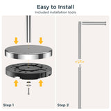 FORIOUS Toilet Paper Holder Stand, Modern Free Standing Tissue Roll Holder for Bathroom, Durable SUS 304 Stainless Steel and Weighted Base Toilet Paper Stand, Storage for 4 Rolls, Matte Black FORIOUS Toilet Paper Holder Stand, Modern Free Standing Tissue Roll Holder for Bathroom, Durable SUS 304 Stainless Steel and Weighted Base Toilet Paper Stand, Storage for 4 Rolls, Matte Black