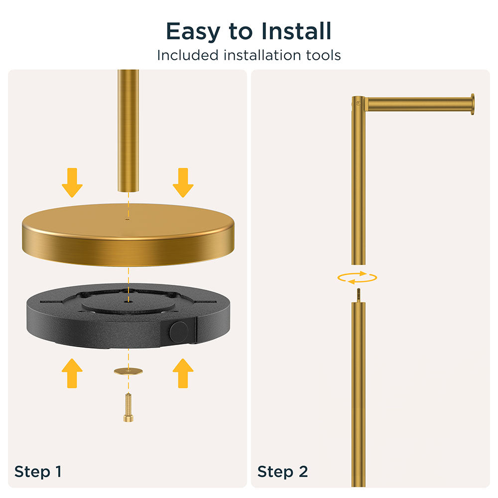 FORIOUS Toilet Paper Holder Stand, Modern Free Standing Tissue Roll Holder for Bathroom, Durable SUS 304 Stainless Steel and Weighted Base Toilet Paper Stand, Storage for 4 Rolls, Matte Black FORIOUS Toilet Paper Holder Stand, Modern Free Standing Tissue Roll Holder for Bathroom, Durable SUS 304 Stainless Steel and Weighted Base Toilet Paper Stand, Storage for 4 Rolls, Matte Black