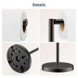 FORIOUS Toilet Paper Holder Stand, Modern Free Standing Tissue Roll Holder for Bathroom, Durable SUS 304 Stainless Steel and Weighted Base Toilet Paper Stand, Storage for 4 Rolls, Matte Black FORIOUS Toilet Paper Holder Stand, Modern Free Standing Tissue Roll Holder for Bathroom, Durable SUS 304 Stainless Steel and Weighted Base Toilet Paper Stand, Storage for 4 Rolls, Matte Black