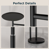 FORIOUS Toilet Paper Holder Stand with Shelf, Adjustable Height Freestanding Toilet Paper Stand with Storage, SUS 304 Stainless Steel and Weighted Base Tissue Roll Holder for Bathroom, Brushed Nickel FORIOUS Toilet Paper Holder Stand with Shelf, Adjustable Height Freestanding Toilet Paper Stand with Storage, SUS 304 Stainless Steel and Weighted Base Tissue Roll Holder for Bathroom, Brushed Nickel