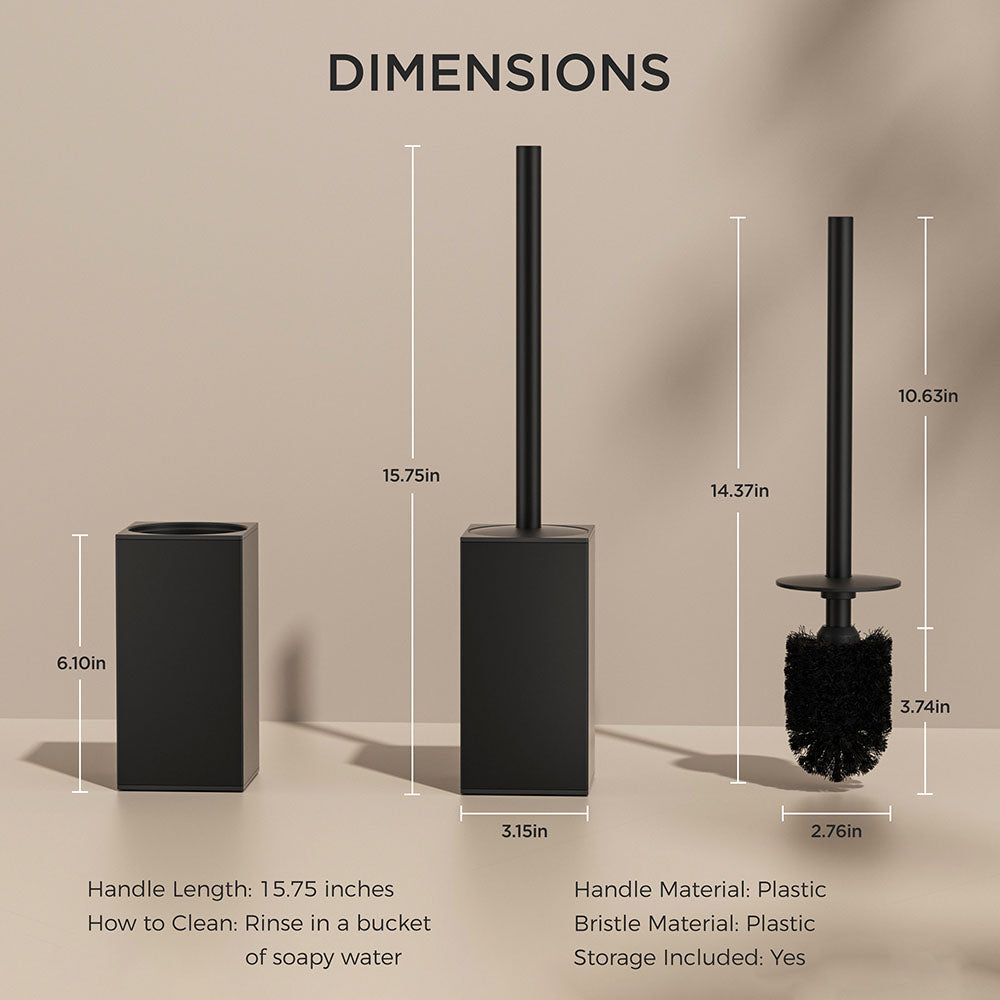 FORIOUS Square Toilet Brush and Holder Set Brushed Nickel, Heavy Duty 304 Stainless Steel Base & Handle, Toilet Bowl Cleaners Brush and Holder for Bathroom Storage and Organization FORIOUS Square Toilet Brush and Holder Set Brushed Nickel, Heavy Duty 304 Stainless Steel Base & Handle, Toilet Bowl Cleaners Brush and Holder for Bathroom Storage and Organization