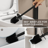 FORIOUS Square Toilet Brush and Holder Set Brushed Nickel, Heavy Duty 304 Stainless Steel Base & Handle, Toilet Bowl Cleaners Brush and Holder for Bathroom Storage and Organization FORIOUS Square Toilet Brush and Holder Set Brushed Nickel, Heavy Duty 304 Stainless Steel Base & Handle, Toilet Bowl Cleaners Brush and Holder for Bathroom Storage and Organization