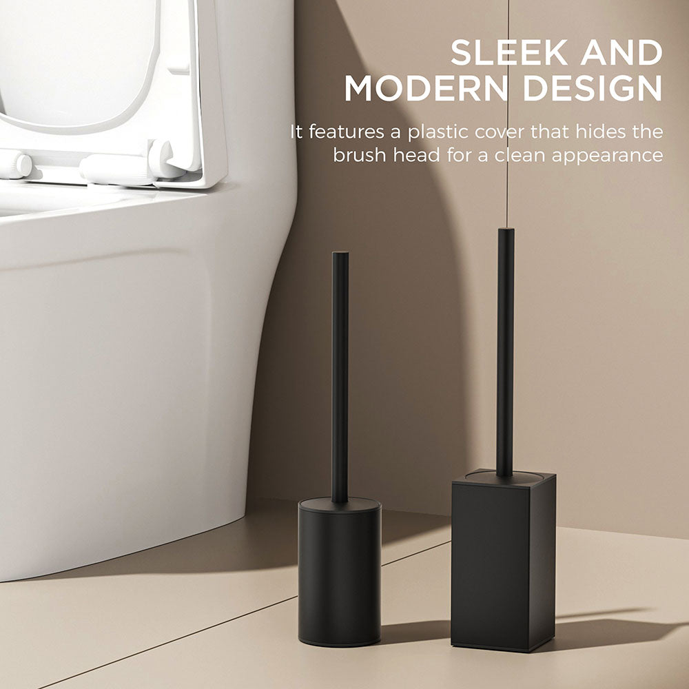 FORIOUS Square Toilet Brush and Holder Set Brushed Nickel, Heavy Duty 304 Stainless Steel Base & Handle, Toilet Bowl Cleaners Brush and Holder for Bathroom Storage and Organization FORIOUS Square Toilet Brush and Holder Set Brushed Nickel, Heavy Duty 304 Stainless Steel Base & Handle, Toilet Bowl Cleaners Brush and Holder for Bathroom Storage and Organization