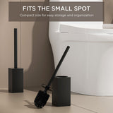 FORIOUS Square Toilet Brush and Holder Set Brushed Nickel, Heavy Duty 304 Stainless Steel Base & Handle, Toilet Bowl Cleaners Brush and Holder for Bathroom Storage and Organization FORIOUS Square Toilet Brush and Holder Set Brushed Nickel, Heavy Duty 304 Stainless Steel Base & Handle, Toilet Bowl Cleaners Brush and Holder for Bathroom Storage and Organization