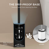 FORIOUS Square Toilet Brush and Holder Set Brushed Nickel, Heavy Duty 304 Stainless Steel Base & Handle, Toilet Bowl Cleaners Brush and Holder for Bathroom Storage and Organization FORIOUS Square Toilet Brush and Holder Set Brushed Nickel, Heavy Duty 304 Stainless Steel Base & Handle, Toilet Bowl Cleaners Brush and Holder for Bathroom Storage and Organization