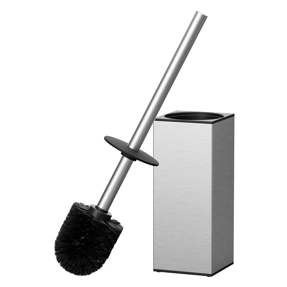 FORIOUS Toilet Brush and Holder Set, Heavy Duty 304 Stainless Steel Base Square and Long Handle for Bathroom Deep Cleaning, Drip-Proof, Space Saving for Storage, 2 Toilet Bowl Brush Head, Black FORIOUS Toilet Brush and Holder Set, Heavy Duty 304 Stainless Steel Base Square and Long Handle for Bathroom Deep Cleaning, Drip-Proof, Space Saving for Storage, 2 Toilet Bowl Brush Head, Black