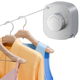 FORIOUS Retractable Clothesline Indoor, 13.8 Ft Non-Sagging Outdoor Clothes Line, Rustproof All Stainless Steel Heavy Duty Clothes Drying Laundry Line, Screw Wall Mounted for Bathroom