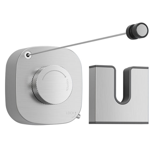 FORIOUS Retractable Clothesline Indoor, 13.8 Ft Non-Sagging Outdoor Clothes Line, Rustproof All Stainless Steel Heavy Duty Clothes Drying Laundry Line, Screw Wall Mounted for Bathroom