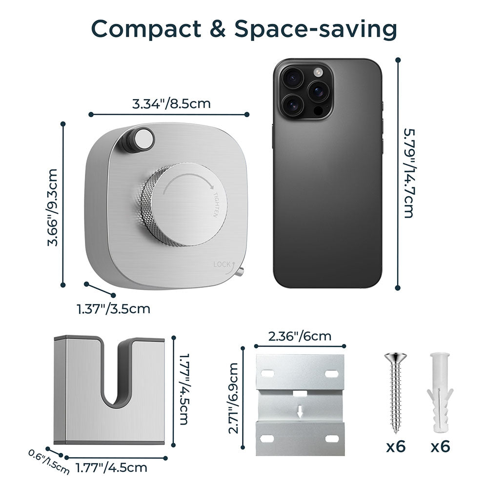 FORIOUS Retractable Clothesline Indoor, 13.8 Ft Non-Sagging Outdoor Clothes Line, Rustproof All Stainless Steel Heavy Duty Clothes Drying Laundry Line, Screw Wall Mounted for Bathroom