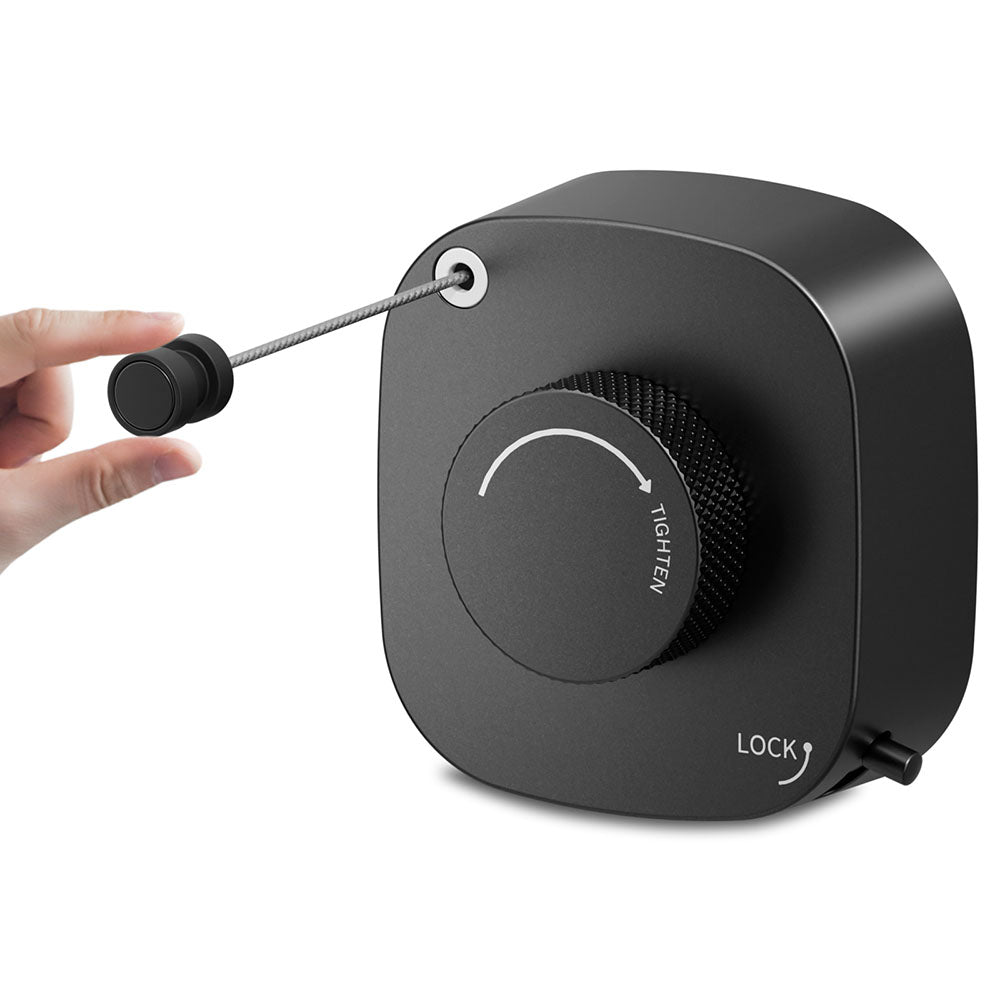 FORIOUS Retractable Clothesline Indoor, 13.8 Ft Non-Sagging Outdoor Clothes Line, Rustproof All Stainless Steel Heavy Duty Clothes Drying Laundry Line, Screw Wall Mounted for Bathroom