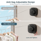 FORIOUS Retractable Clothesline Indoor, 13.8 Ft Non-Sagging Outdoor Clothes Line, Rustproof All Stainless Steel Heavy Duty Clothes Drying Laundry Line, Screw Wall Mounted for Bathroom