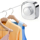 FORIOUS Retractable Clothesline Indoor, 13.8 Ft Non-Sagging Outdoor Clothes Line, Rustproof All Stainless Steel Heavy Duty Clothes Drying Laundry Line, Screw Wall Mounted for Bathroom