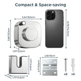 FORIOUS Retractable Clothesline Indoor, 13.8 Ft Non-Sagging Outdoor Clothes Line, Rustproof All Stainless Steel Heavy Duty Clothes Drying Laundry Line, Screw Wall Mounted for Bathroom