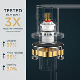 FORIOUS Chrome Bathroom Faucets 3 Hole, 8 Inch Widespread Bathroom Sink Faucet with Pop-up Drain and Cupc Supply Lines, 2-Handle for Vanity, Hotel