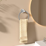 FORIOUS Towel Ring, SUS304 Stainless Steel Modern Hand Towel Holder Rack Hanger Round for Bathroom Wall Mounted, Ideal for Bath, Kitchen, RV (1, Chrome)