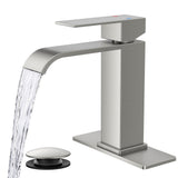 FORIOUS Single Handle Bathroom Faucet 1 Hole Vanity Faucets Matte Black