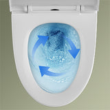 Forious Max 12" Rough-In  White  One Piece Toilet Dual Flush Toilet with Soft Closing Seat