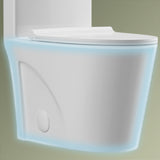 Forious Max 12" Rough-In  White  One Piece Toilet Dual Flush Toilet with Soft Closing Seat