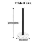 FORIOUS Paper Towel Holder Countertop, Weighted Marble Base, Brushed Gold