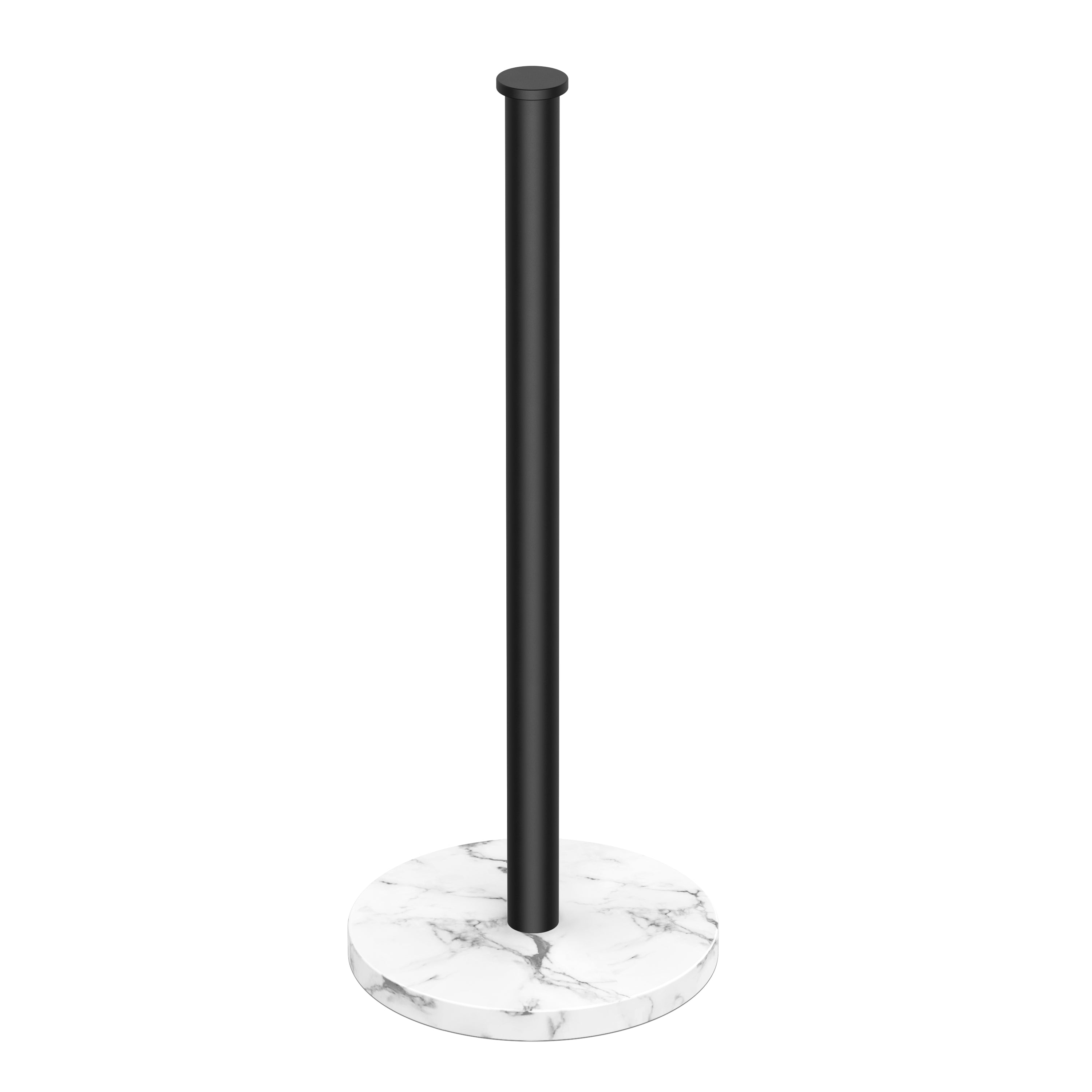FORIOUS Paper Towel Holder Countertop, Weighted Marble Base, Brushed Gold