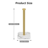 FORIOUS Gold Paper Towel Holder Countertop,1.73 lb Heavy Square Marble Base