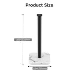 FORIOUS Gold Paper Towel Holder Countertop,1.73 lb Heavy Square Marble Base