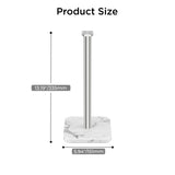 FORIOUS Gold Paper Towel Holder Countertop,1.73 lb Heavy Square Marble Base