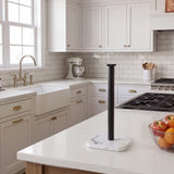 FORIOUS Gold Paper Towel Holder Countertop,1.73 lb Heavy Square Marble Base