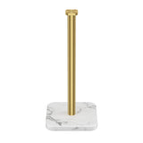 FORIOUS Gold Paper Towel Holder Countertop,1.73 lb Heavy Square Marble Base
