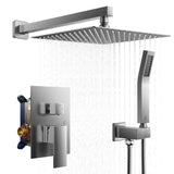 Forious Max  Stainless steel 8inch Bathroom Wall Mounted Rainfall Shower Head System with Faucet