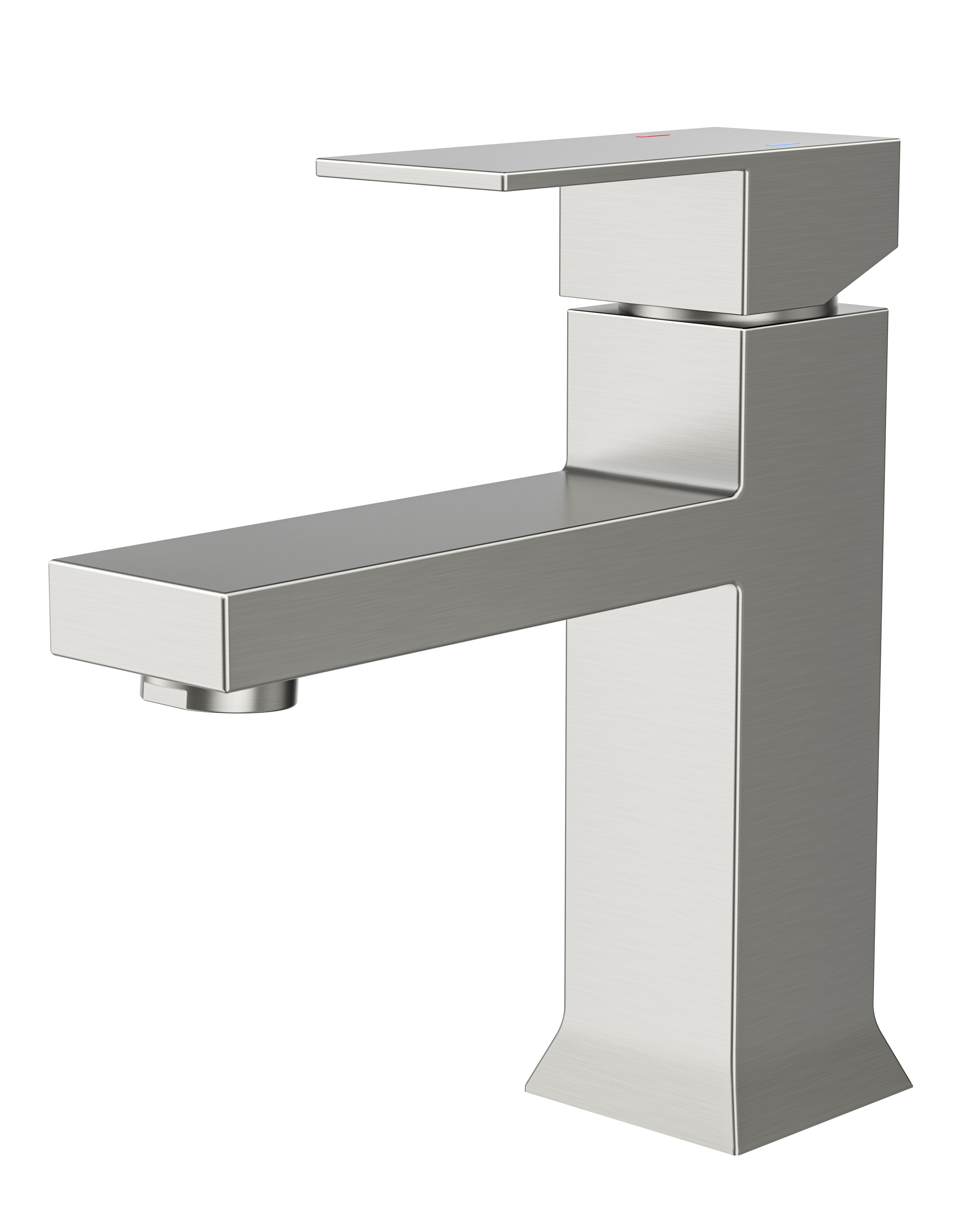 FORIOUS Bathroom Faucet 1 Hole Single Handle Vanity Faucet Brushed Nickel | 304 stainless steel, NSF/ANSI/CAN 61+372 and cUPC, lead-free, leakproof, water saving, for rv, lavatory, modern farmhouse