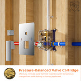 Forious Max     Gold Chrome 8 inch Bathroom Wall Mounted Rainfall Shower Head System with Faucet