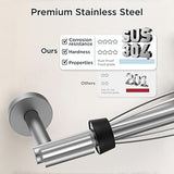 FORIOUS Paper Towel Holder Under Cabinet, SUS304 Wall Mounted Commercial Paper Towel Holder, One-Handed Tear Hanging Paper Roll Holder with Ratchet Mechanism for Kitchen Bathroom (Brushed Gold)