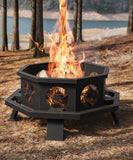 Vicinity  35 in Bronze Wood Burning Fire Pits with Cooking Grill