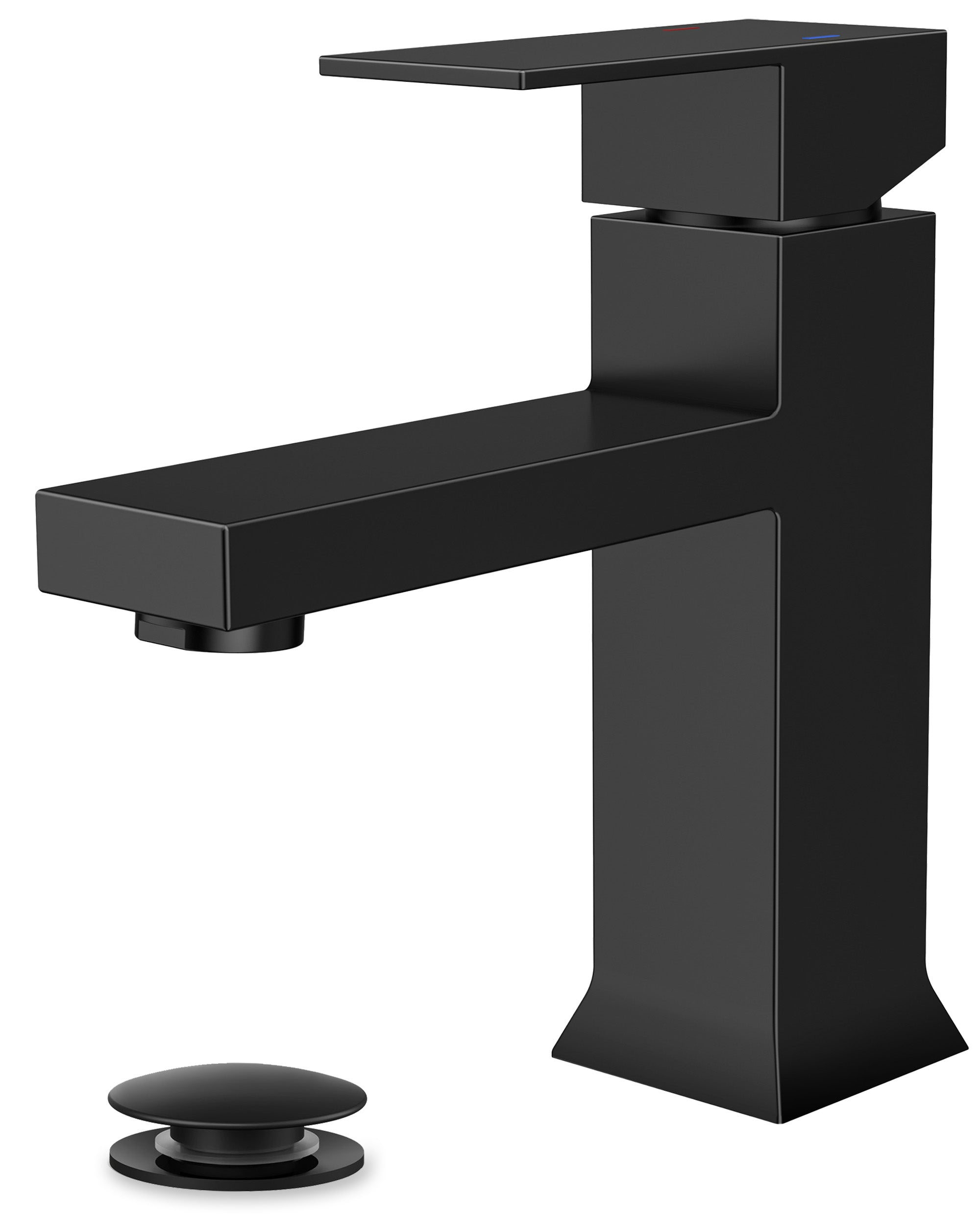 FORIOUS Bathroom Faucet 1 Hole Single Handle Vanity Faucet Brushed Nickel | 304 stainless steel, NSF/ANSI/CAN 61+372 and cUPC, lead-free, leakproof, water saving, for rv, lavatory, modern farmhouse