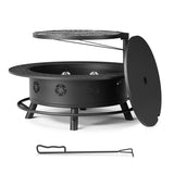 Vicinity  43 in Black Wood Burning Fire Pits with Cooking Grill