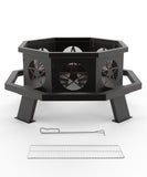 Vicinity  43 in Bronze Wood Burning Fire Pits with Cooking Grill