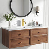 FORIOUS Bathroom Faucet 1 Hole, Brushed Gold Single Handle Sink Faucets 2 Pack | for 1 or 3 Hole 4 Inch Centerset Sink, with Pop-up Drain, NSF61 Certified, for Vanity Rv Commercial Lavatory Restroom Basin