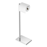 FORIOUS Toilet Paper Holder Stand with Weighted Base, Bruhed Nickel