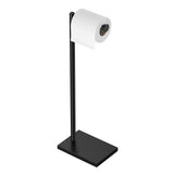 FORIOUS Toilet Paper Holder Stand with Weighted Base, Bruhed Nickel