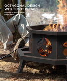 Vicinity  35 in Bronze Wood Burning Fire Pits with Cooking Grill