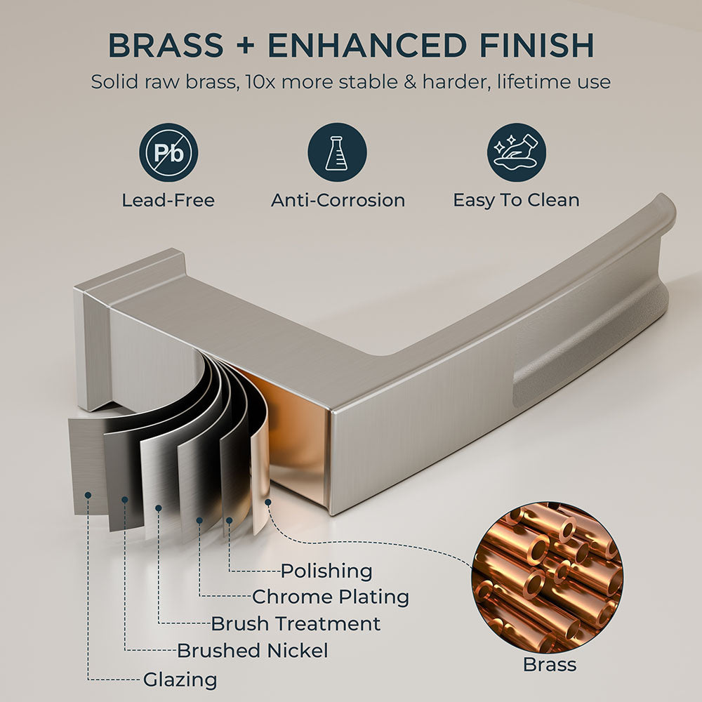 FORIOUS Waterfall Bathtub Faucet Set 3 Hole Brushed Gold, 2 Handle Deck Mount Roman Tub Faucet Widespread with Pre-Installed Water Hose for Garden Bathroom Bath Sink