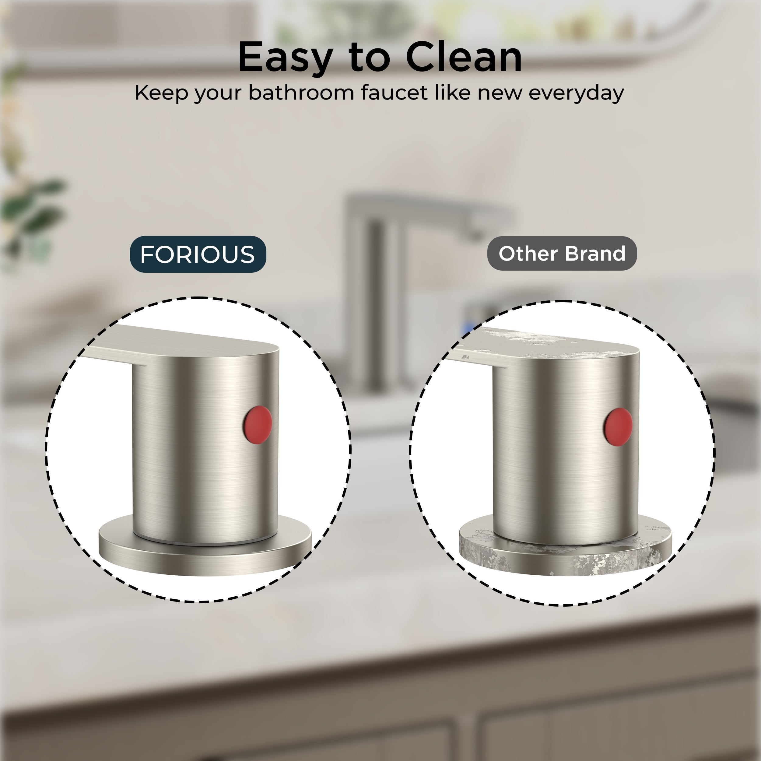 FORIOUS 8 Inch Bathroom Faucet 3 Hole, 2 Handles for Vanity ORB| 2 Handles Bathroom Sink Faucet with Pop-up Drain and 24" cUPC Lines, Fits 6-12 Inch 3 Hole Install, for RV Laundry Sink