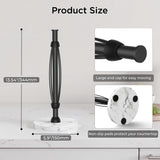 FORIOUS Paper Towel Holder Countertop, One-Handed Tear,Weighted Marble Base 304 Stainless Steel Paper Towel Stand, Ratchet Mechanism for Easy Tearing, Fits Standard & Jumbo Rolls for Kitchen, Silver