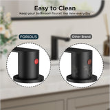 FORIOUS 8 Inch Bathroom Faucet 3 Hole, 2 Handles for Vanity ORB| 2 Handles Bathroom Sink Faucet with Pop-up Drain and 24" cUPC Lines, Fits 6-12 Inch 3 Hole Install, for RV Laundry Sink