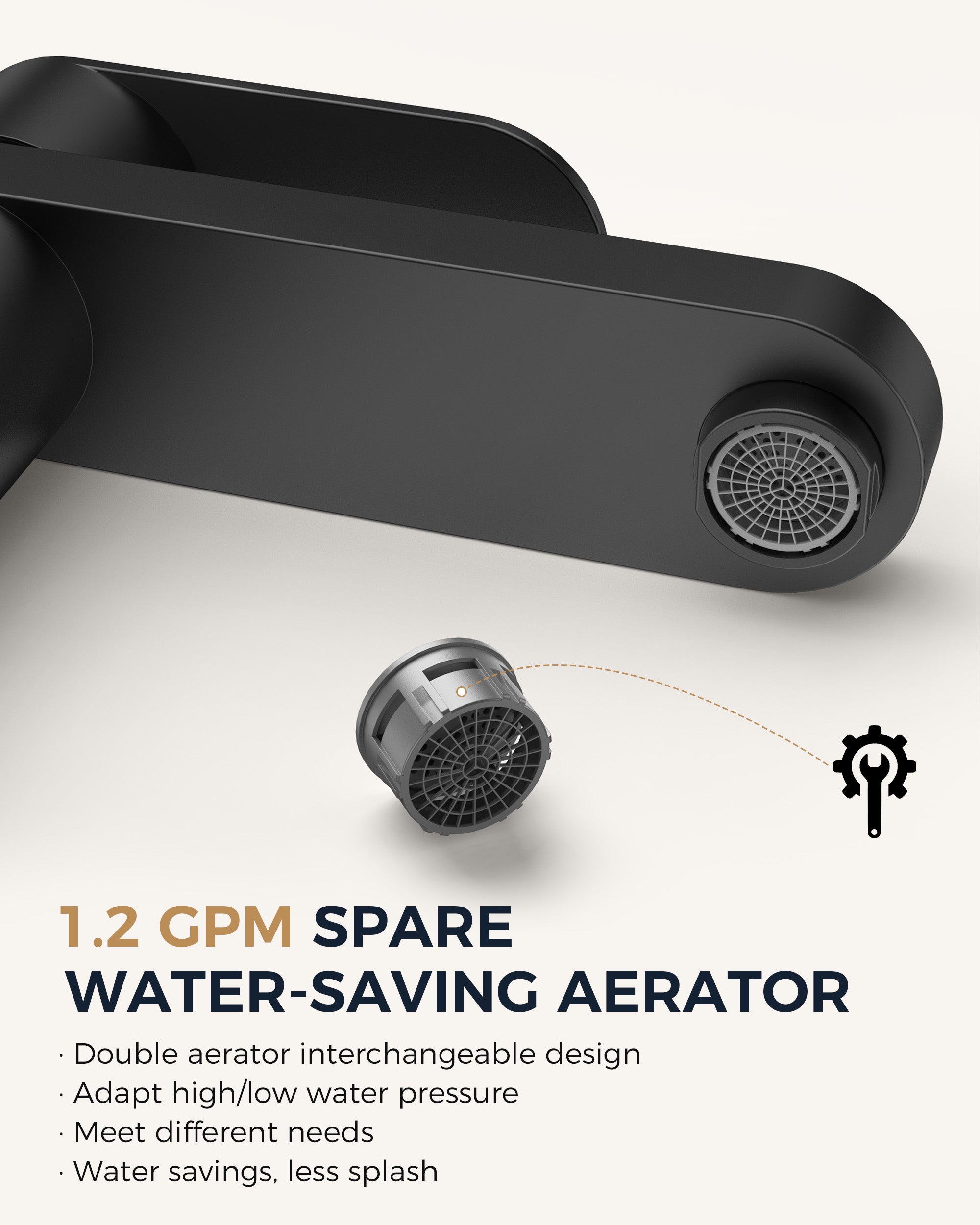 FORIOUS Matte Black Bathroom Faucets 1 or 3 Holes, Modern Single Handle Bathroom Sink Faucet with Pop-up Drain and Lead-Free cUPC Supply Line, Suitable for Vanity, RV, Lavatory Sink